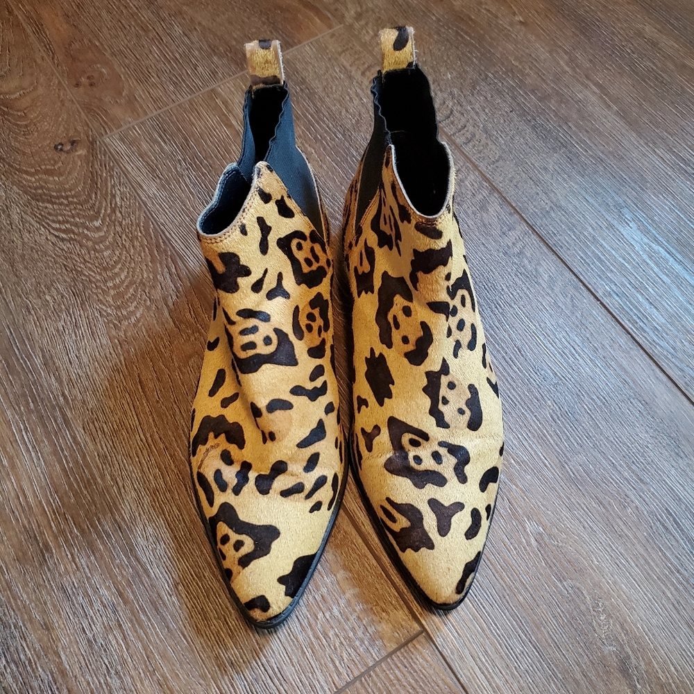 ASOS Animal Print Ankle Boots